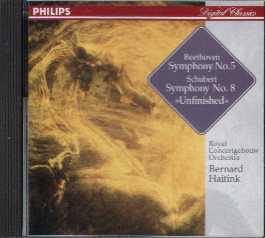 Beethoven  交響曲第5番ハ短調（1986年）/Schubert  交響曲第8番ロ短調（1975年）〜ハイティンク/コンセルトヘボウ管