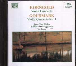 Korngold/Goldmarkヴァイオリン協奏曲　NAXOS　8553579