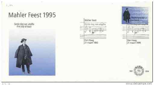 Netherlands 1995 Mahler Feest, Souvenir Cover