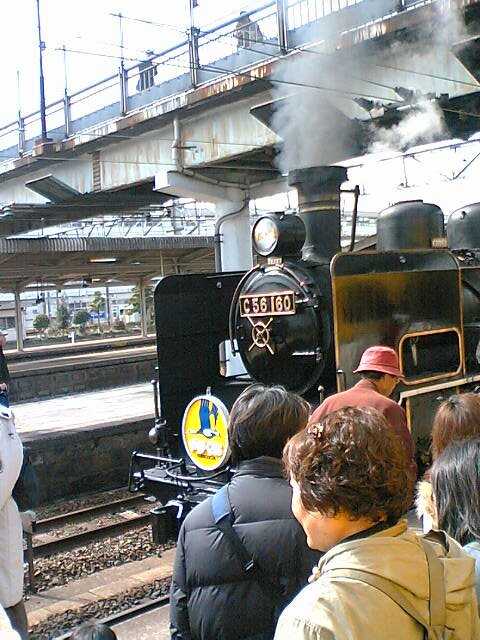 2006年3月山口駅のSL