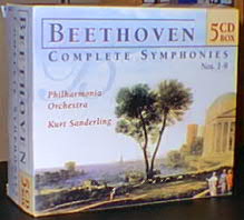 Beethoven  交響曲全集（ザンデルリンク/フィルハーモニア管弦楽団）〜既に8年程前に購入したCDだけれど、まだまだ自分にとって宿題となっている存在です。	